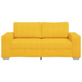 vidaXL Loveseat Sofa Lichtgeel 180x77x82 cm Corduroy Stof
