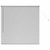 vidaXL Venetiaanse jaloezie zilver 130 x 130 cm 25 mm Aluminium