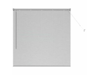 vidaXL Venetiaanse jaloezie zilver 130 x 130 cm 25 mm Aluminium