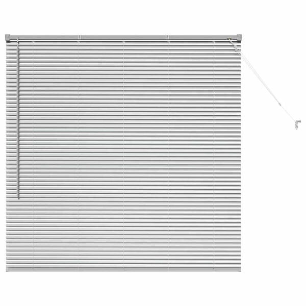 vidaXL Venetiaanse jaloezie zilver 130 x 130 cm 25 mm Aluminium