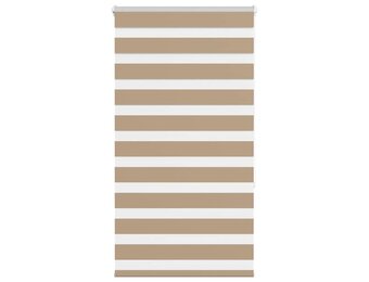 vidaXL Zebra Blind 70x150 cm stofbreedte 65,9 cm polyester zandbruin