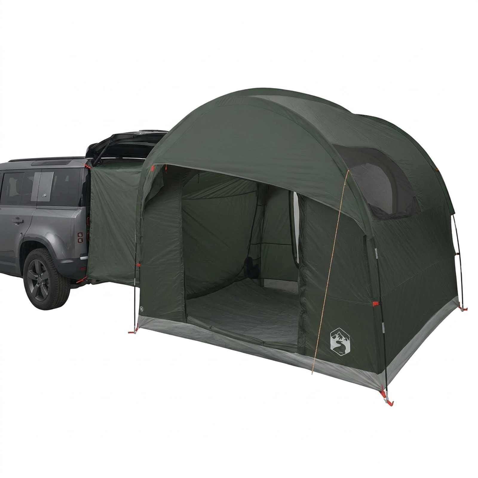 vidaXL Tailgate Tent met Regenfly Waterdicht 4-persoons Legergroen