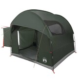 vidaXL Tailgate Tent met Regenfly Waterdicht 4-persoons Legergroen