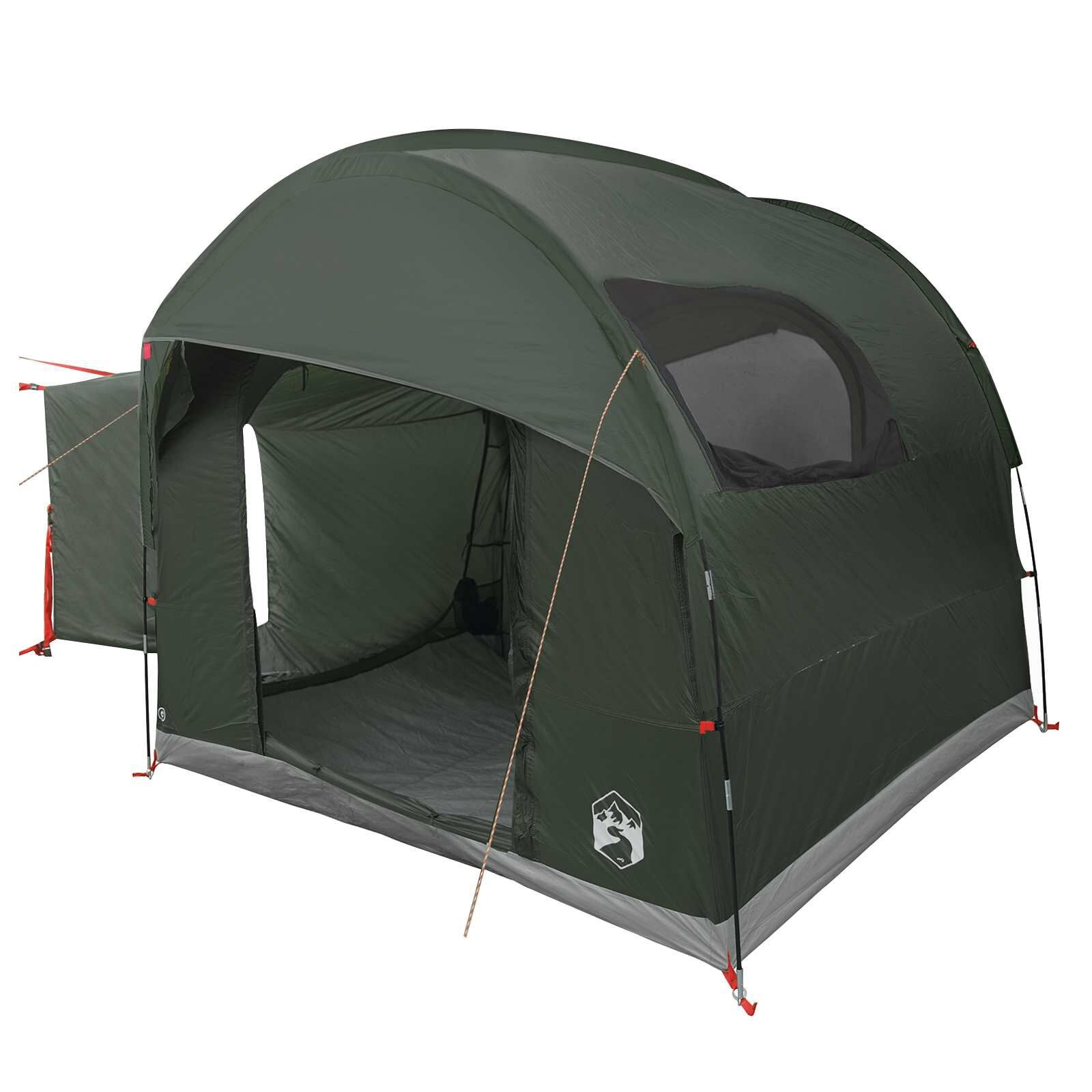 vidaXL Tailgate Tent met Regenfly Waterdicht 4-persoons Legergroen