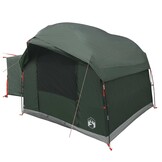 vidaXL Tailgate Tent met Regenfly Waterdicht 4-persoons Legergroen