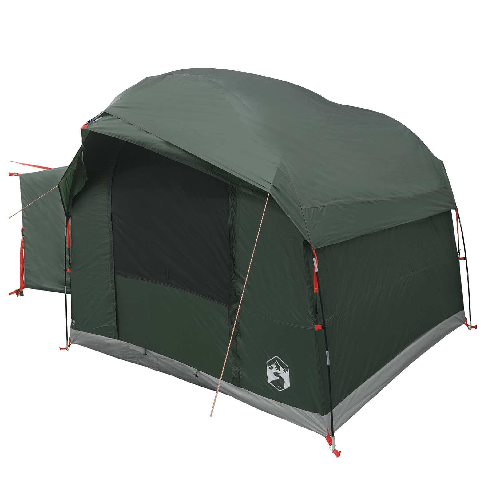 vidaXL Tailgate Tent met Regenfly Waterdicht 4-persoons Legergroen