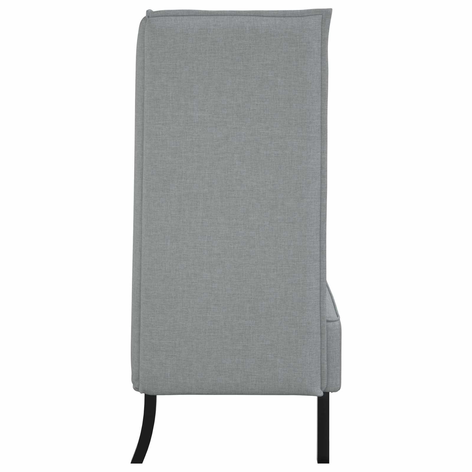 vidaXL Hoge Rug Bank 101cm Lichtgrijs Stof