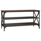 vidaXL Tv-meubel 100x40x50 cm bewerkt hout bruin eikenkleur