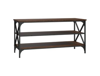 vidaXL Tv-meubel 100x40x50 cm bewerkt hout bruin eikenkleur