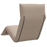 vidaXL Ligstoel inklapbaar 175x54x8,5 cm oxford stof taupe