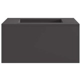 vidaXL Vuurkom Zwart 60 x 60 x 30 cm weervast staal