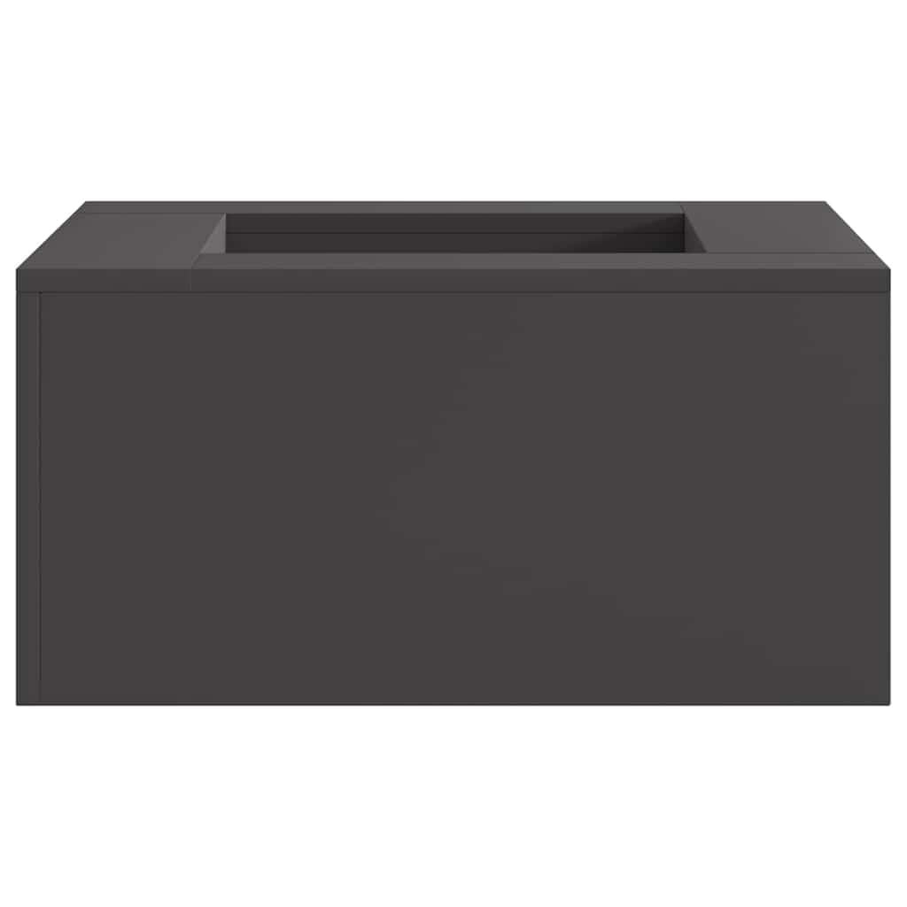 vidaXL Vuurkom Zwart 60 x 60 x 30 cm weervast staal