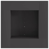 vidaXL Vuurkom Zwart 60 x 60 x 30 cm weervast staal