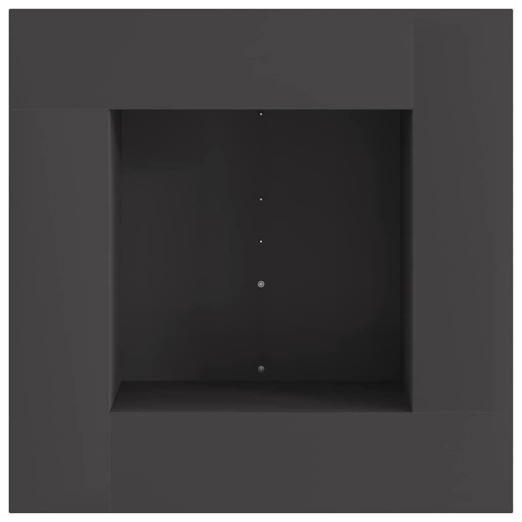 vidaXL Vuurkom Zwart 60 x 60 x 30 cm weervast staal