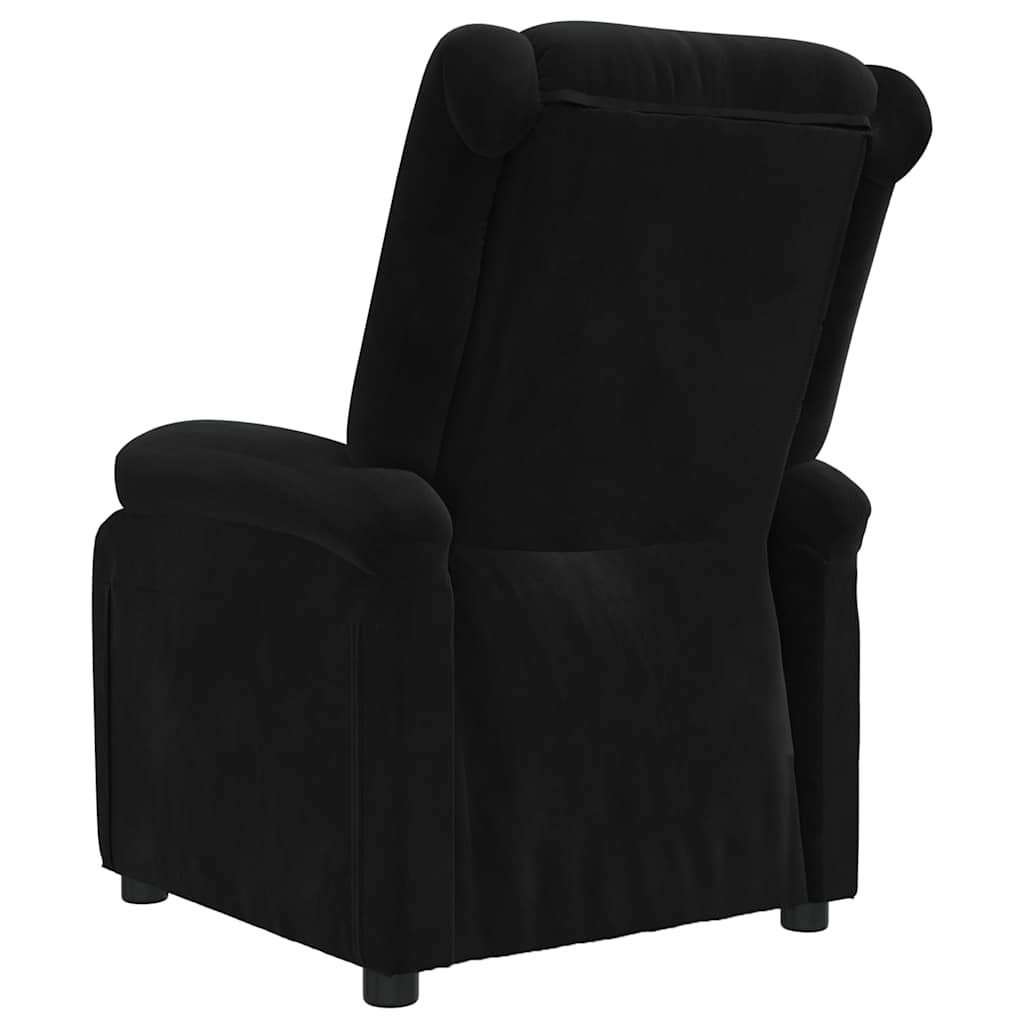 vidaXL Fauteuil verstelbaar fluweel zwart