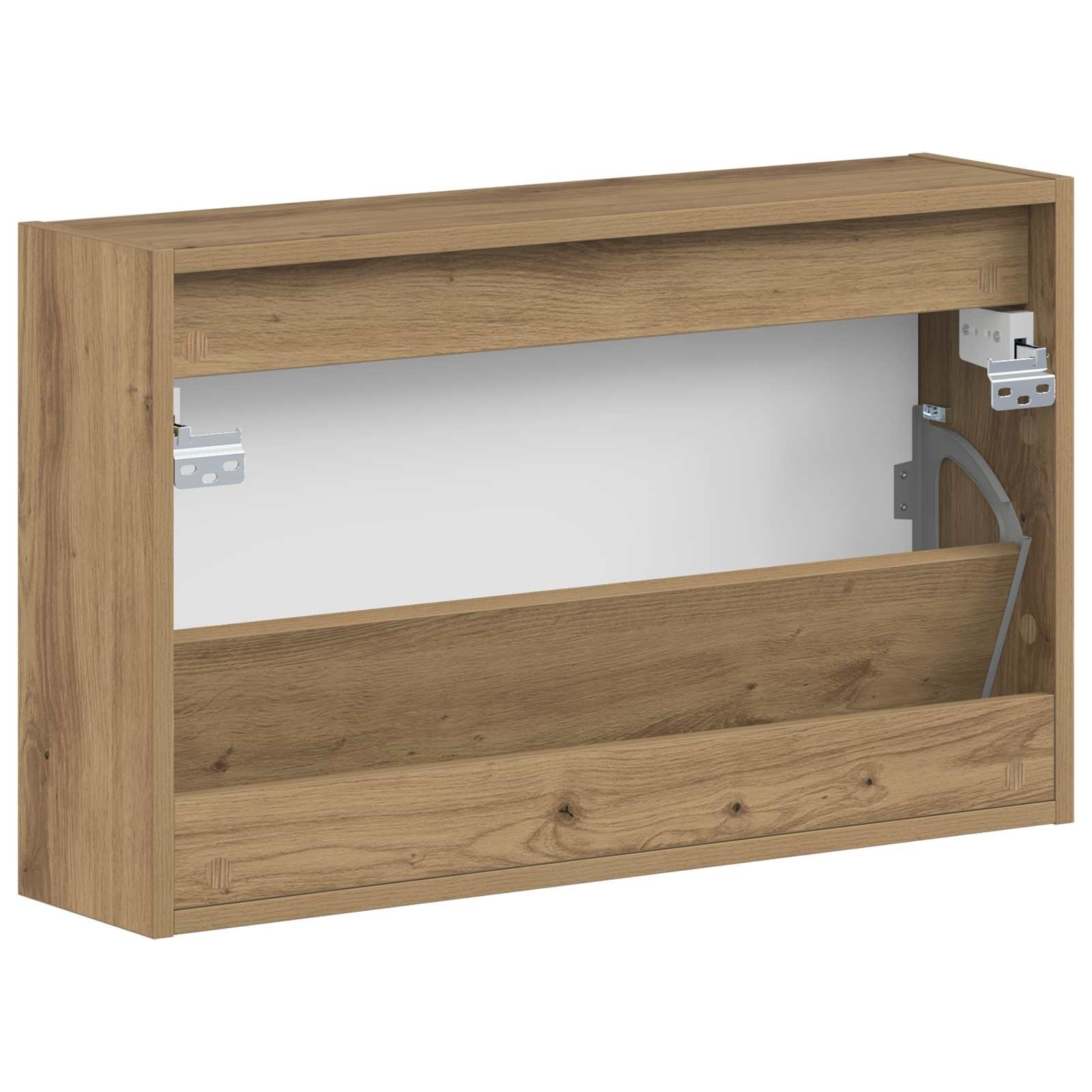 vidaXL Wandgemonteerde Schoenkast ARNHEM 71 x 17 x 43 cm Bewerkt hout