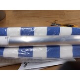 vidaXL Luifel uittrekbaar 100x150 cm blauw en wit