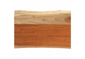 Acaciahouten Tafelblad Rechthoekig 50x40 cm, Natuurlijke Rand - 52% Korting