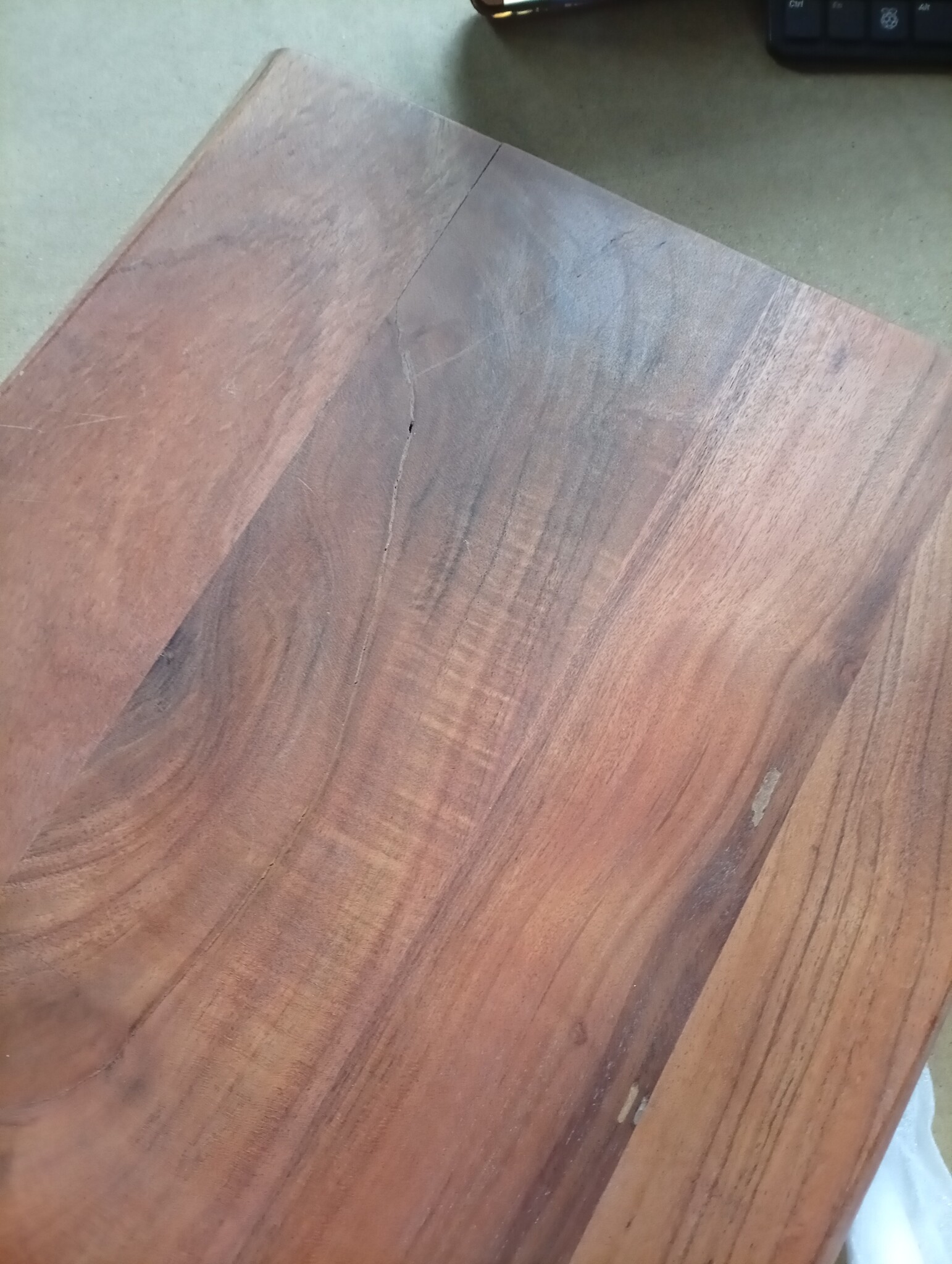 vidaXL Tafelblad rechthoekig natuurlijke rand 50x40x3,8 cm acaciahout