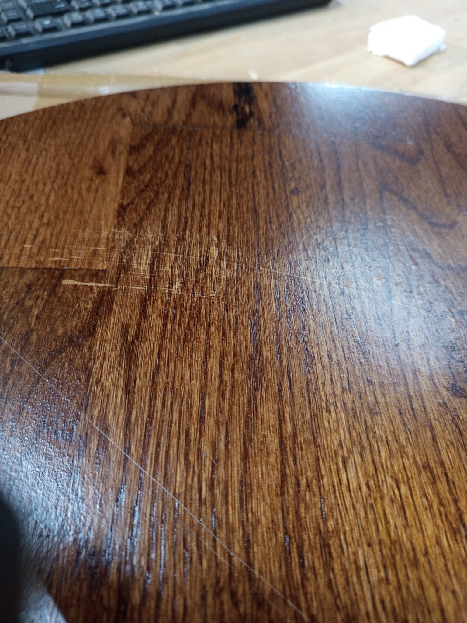 vidaXL Tafelblad Anders Lichtbruin Ø 60 x 2.5 cm Massief eikenhout