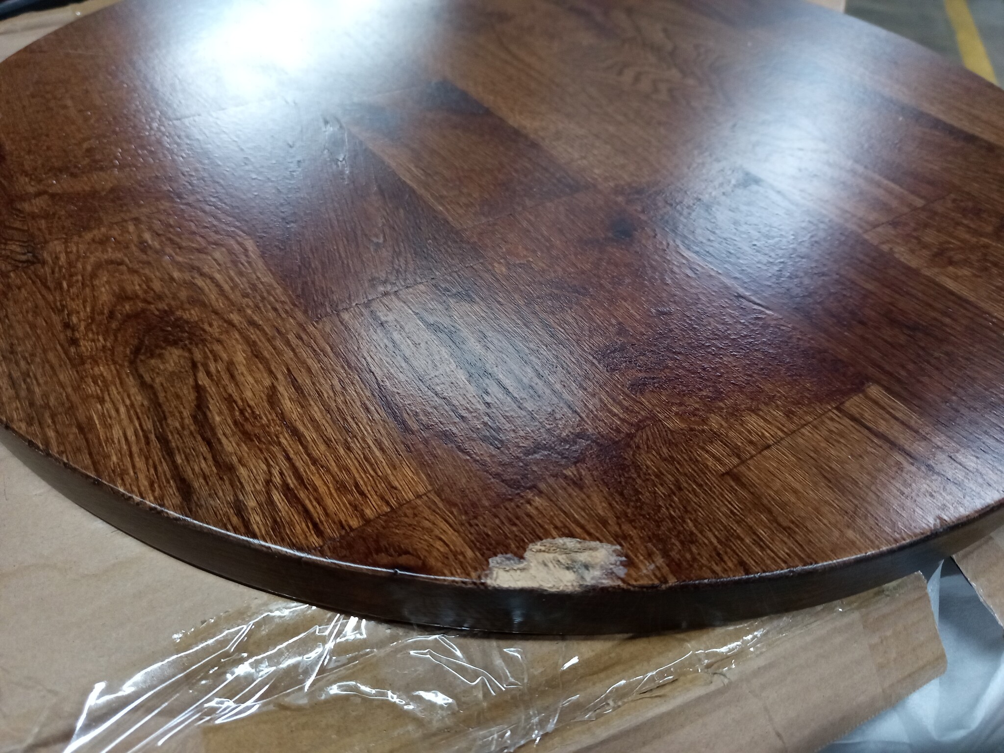 vidaXL Tafelblad Anders Lichtbruin Ø 60 x 2.5 cm Massief eikenhout