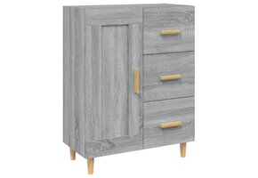Dressoir Grijs Sonoma Eiken 69,5x34x90 cm met 33% Korting