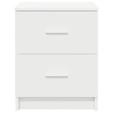 vidaXL Nachtkastjes 2 st met 2 lades 40x36x50 cm wit
