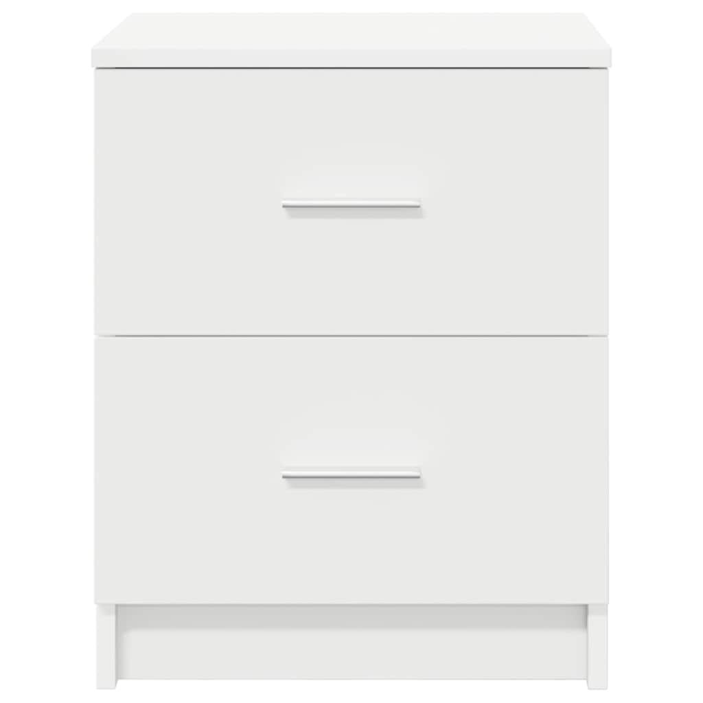 vidaXL Nachtkastjes 2 st met 2 lades 40x36x50 cm wit