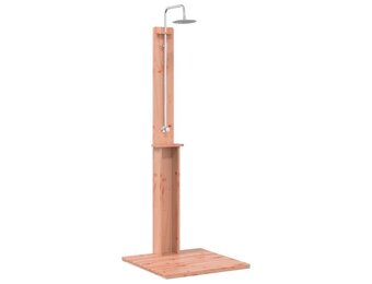 vidaXL Buitendouche 206 cm Massief Douglas hout en roestvrij staal