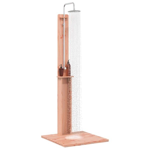 vidaXL Buitendouche 206 cm Massief Douglas hout en roestvrij staal