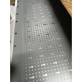 vidaXL Gereedschapskast voor aan de wand metaal grijs en zwart