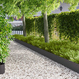 vidaXL Gazonrand 20 st 103 x 25 cm Steel Zwart