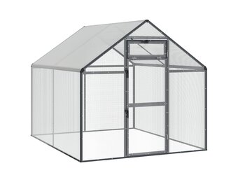 vidaXL Vogelkooi Antracietkleurig 181,5 x 221 x 173,5 cm