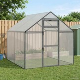 vidaXL Vogelkooi Antracietkleurig 181,5 x 221 x 173,5 cm
