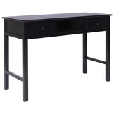 vidaXL Schrijftafel 110x45x76 cm hout zwart