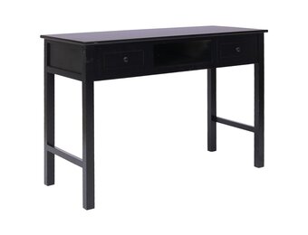 vidaXL Schrijftafel 110x45x76 cm hout zwart