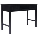 vidaXL Schrijftafel 110x45x76 cm hout zwart
