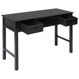 vidaXL Schrijftafel 110x45x76 cm hout zwart