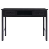 vidaXL Schrijftafel 110x45x76 cm hout zwart