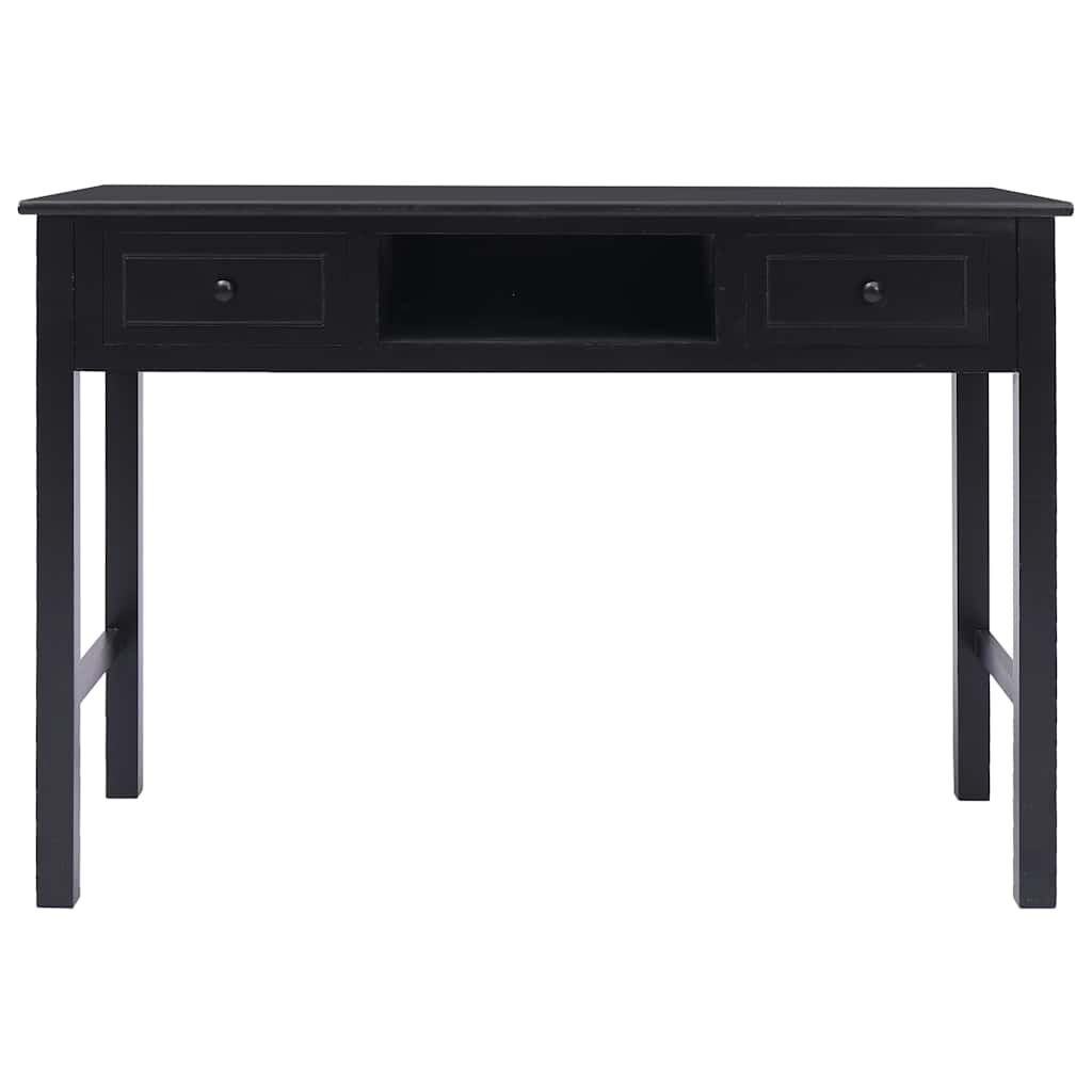 vidaXL Schrijftafel 110x45x76 cm hout zwart