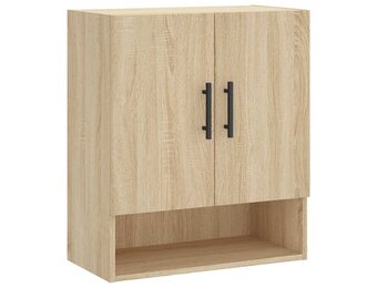 vidaXL Wandkast 60x31x70 cm bewerkt hout sonoma eikenkleurig