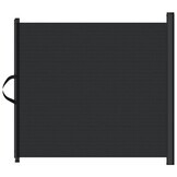 vidaXL Huisdierenhek uittrekbaar 82,5x125 cm zwart