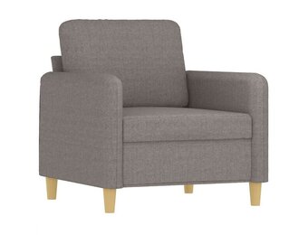 vidaXL Fauteuil 60 cm stof taupe