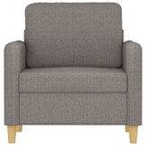 vidaXL Fauteuil 60 cm stof taupe
