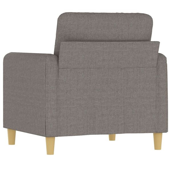 vidaXL Fauteuil 60 cm stof taupe