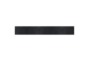 Bamboe Vloerkleed Rechthoekig 70x500 cm Zwart - 33% Korting!