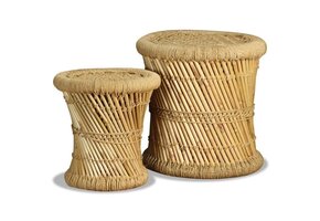 VidaXL Bamboe & Jute Krukken Set (2 stuks) - 34% Korting