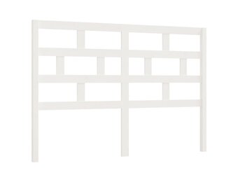 vidaXL Hoofdbord 156x4x100 cm massief grenenhout wit