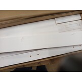 vidaXL Hoofdbord 156x4x100 cm massief grenenhout wit