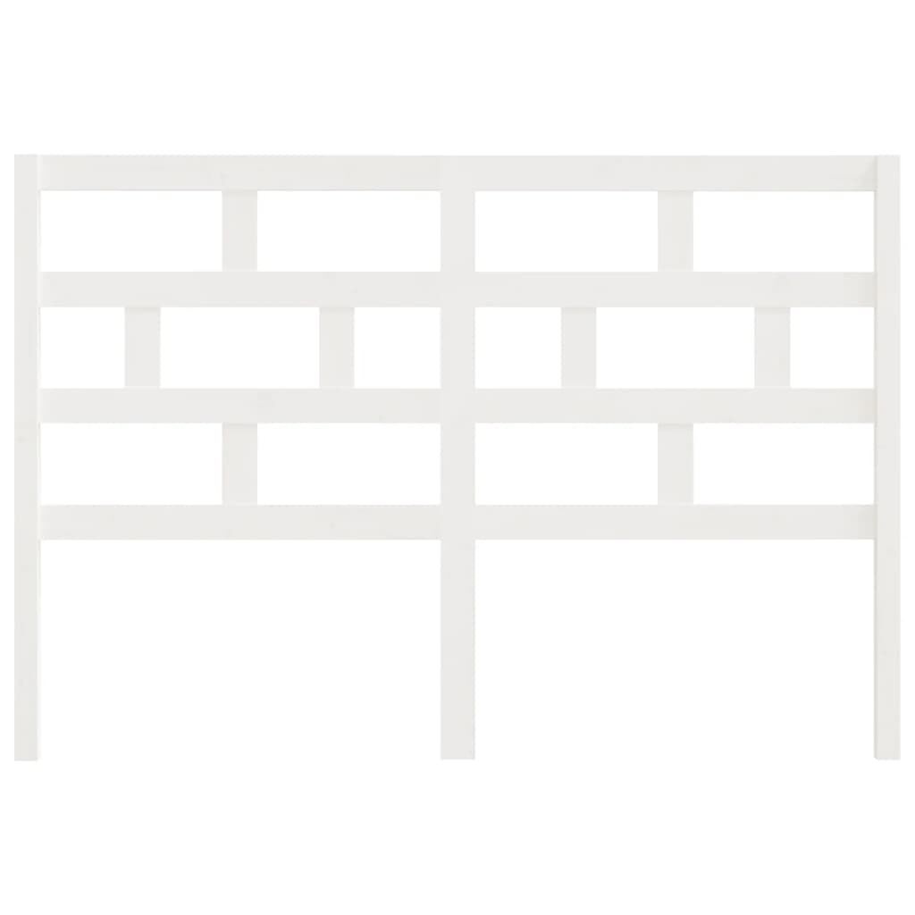 vidaXL Hoofdbord 156x4x100 cm massief grenenhout wit